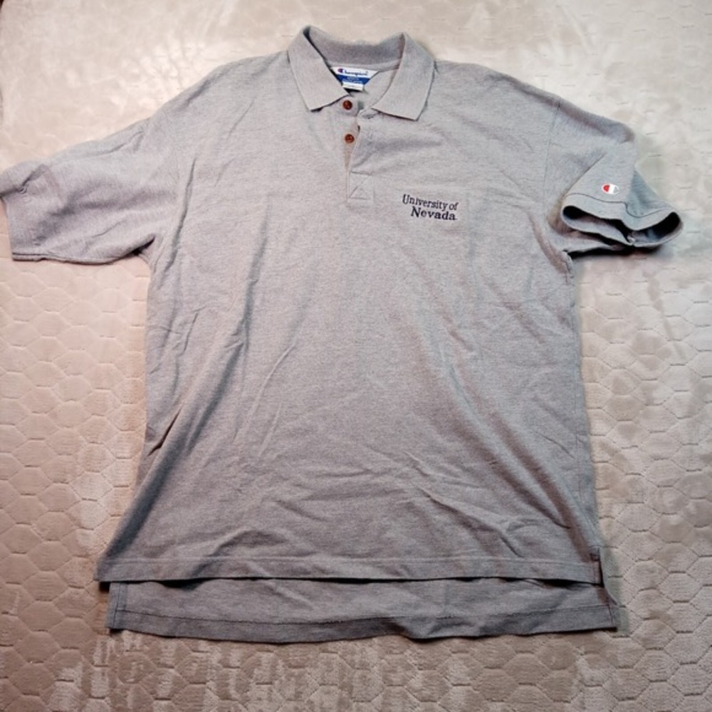 VTG Champion UNR University of Nevada Wolf Pack Knit Polo Sz XL See Pics‎